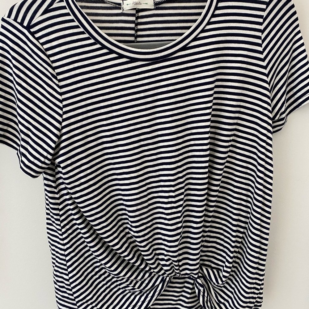 Black and White Striped Shirt